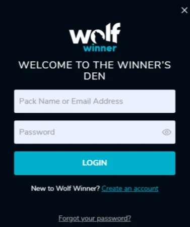 wolf winner casino login